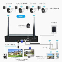 送料無料・迅速配送・防犯カメラセット6台カメラ 屋外 IP66防水 監視カメラ 遠隔監視&動体検知 暗視撮影 多彩な録画モード 正規品SriHome_画像6