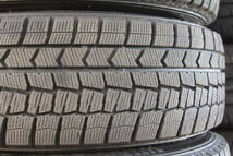 G5条件付送料無料 21年製 超バリ山 ダンロップ WM02 冬タイヤ 185/60R15×6J +40 5H PCD100 ガンメタ 社外アルミ 4本セット 170系シエンタ_画像7