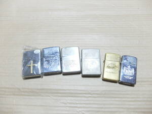 ZIPPOジッポー　色々6個（スリムサイズ込み）まとめて　USEDジャンク品　