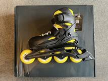 新品！未使用品！NEWモデルジュニアインラインスケート「ROLLERBLADE FURY Black/Yellow 21.0㎝-24.0㎝」サイズ調整OK！_画像5