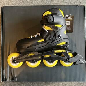 新品！未使用品！NEWモデルジュニアインラインスケート「ROLLERBLADE FURY Black/Yellow 23.0㎝-26.0㎝」サイズ調整OK！の画像5