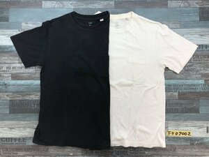 CIAOPANIC チャオパニック USA MADE メンズ 胸ポケット 半袖Tシャツ 2点セット まとめ売り 黒・白