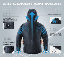 asics アシックス 空調服 AIR CONDITION WEAR 2033B042 白２ＸＬ 新品タグ付き_画像2