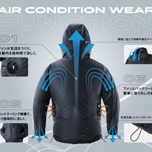 asics アシックス 空調服 AIR CONDITION WEAR 2033B042 白Ｌ 新品タグ付きの画像2