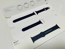 Apple Watch 38mm 40mm 41mm 純正品 ミッドナイトブルー スポーツバンド ベルト アップルウォッチ 紺_画像1