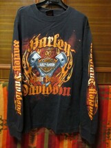 コピーライト 2009 00s ビンテージ Harley Davidson 両面 LS Tシャツ ロンT ■ ハーレーダビッドソン ■ USA 古着 90s バイク 好きにも_画像1