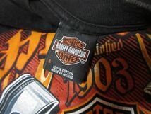 コピーライト 2009 00s ビンテージ Harley Davidson 両面 LS Tシャツ ロンT ■ ハーレーダビッドソン ■ USA 古着 90s バイク 好きにも_画像6