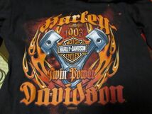 コピーライト 2009 00s ビンテージ Harley Davidson 両面 LS Tシャツ ロンT ■ ハーレーダビッドソン ■ USA 古着 90s バイク 好きにも_画像7