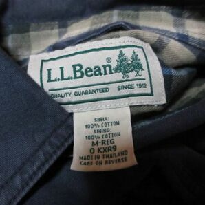 L.L.Bean 90s ～ ビンテージ L.L. ビーン ワーク アウトドア シャツ ■ 無地 ■ アメカジ USA アメリカ ユーロ 古着 好きにもの画像4