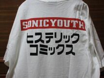 USA製 giant シングルステッチ Sonic Youth ソニックユース バンド Tシャツ ■ カートコバーン 着用 レッチリ レイジ L7 90s 好きにも_画像4