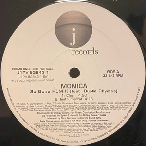 MONICA / SO GONE remix BUSTA RHYMES MISSY ELLIOTT