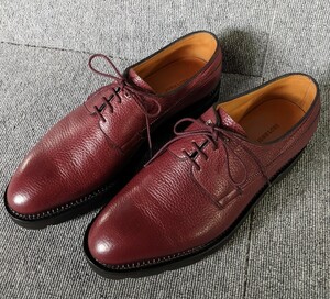 美品　John Lobb croft ジョンロブ　クロフト　プレーントゥ　ダービー　ライトウエイトウォーキングソール シボ革　6.5 .