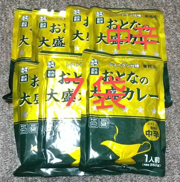 おとなの大盛カレー ７袋 中辛 宮城製粉 レトルトカレー