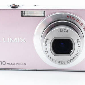 ★通電確認済み★Panasonic パナソニック LUMIX ルミックス DMC-FX35 コンパクトデジタルカメラ ピンク バッテリー・充電器付きの画像2