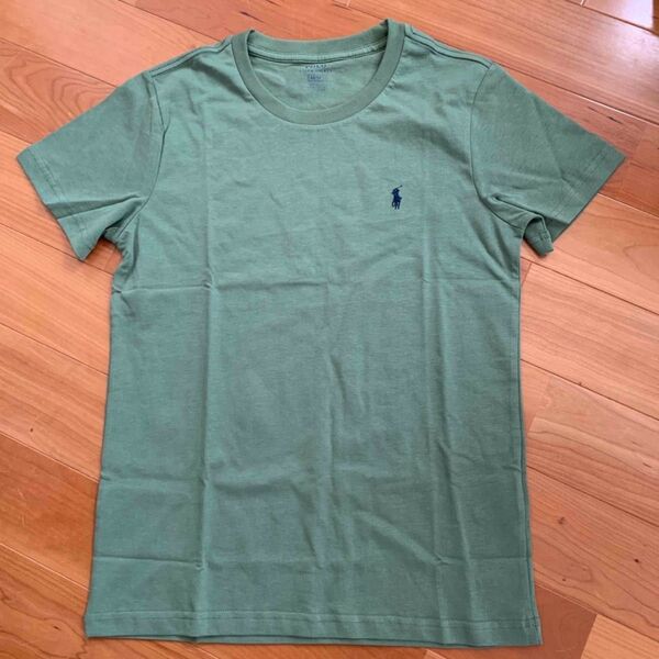 ポロ ラルフローレン Tシャツ グリーン 緑 スリムフィット 細身 ポニー刺繍