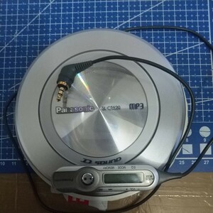 パナソニック Panasonic ポータブル CD プレーヤー SL-CT520 本体 リモコン 再生確認OK MP3