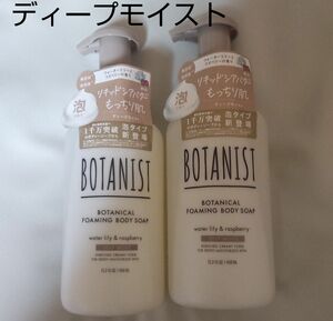 2点●ディープモイスト●ボタニスト　ボタニカルフォーミングボディーソープ　泡　450ml　ウォーターリリーとラズベリーの香り