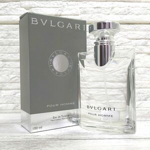 【ほぼ未使用】BVLGARI ブルガリ プールオム オードトワレ 100ml EDT POUR HOMME 日本語表記 香水