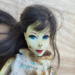 着せ替え人形 当時物 66年 人形 昭和レトロドール リカちゃん人形系 顔が濃い 骨折 カビあり U.S patの画像5