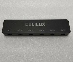 動作品 Cubilux マルチ イヤホン スプリッター、5ウェイ ステレオ アダプター、3.5mm 分配器、ミニジャック、6端子（1入力 5出力）2 