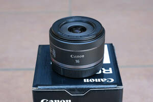 美品 キヤノン Canon RF16mm F2.8 STM 純正フードEW-65C 付属