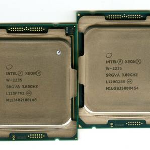 Intel　Xeon　W-2235　SRGVA　 中古2個セット 　　　　　0148,0454