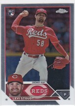 LEVI STOUDT (REDS) RC! 2023 TOPPS CHROME UPDATE SERIES ROOKIE CARD_画像1