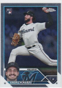 ANDREW NARDI (MARLINS) RC! 2023 TOPPS CHROME UPDATE SERIES ROOKIE CARD