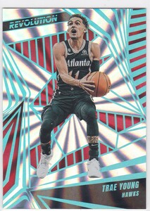 TRAE YOUNG (HAWKS) 2023-24 PANINI REVOLUTION SUNBURST PARALLEL (#/75)