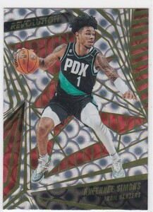 ANFERNEE SIMONS (TRAIL BLAZERS) 2023-24 PANINI REVOLUTION GROOVE PARALLEL