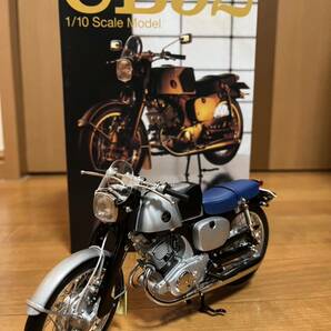 【新品】,EBBRO/エブロ 1/10 Honda CB92 1959(BLACK/BLUE)/ホンダ/バイクの画像1