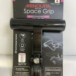 びっくり！MINOURA Space Grip SGS-400-STD アルミ ブラック 箕浦 22.2～28.6の画像1