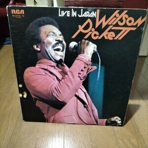 ソウル国内中古盤レコード　ウィルソンピケット　Live in Japan ２枚組 Soul Wilson Picket