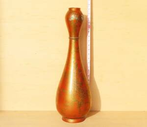 高岡銅器 鋳銅 花器 花瓶 一輪挿し 伝統 工芸 美術品 茶 道具 煎茶 華 金属 茶道 赤金 フラワーベース 