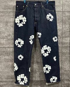 希少/LEVI'S/リーバイス/DENIM TEARS/デニムティアーズ /デニム/パンツ/ジーンズ/501DT/インディゴ/W38/美品