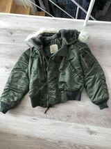 70年代　1979年物　ALPHA INDUSTRIES アルファ フライトジャケット N-2B USA製 米軍実物 美used Sサイズ_画像5