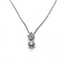 美品 STAR JEWELRY スタージュエリー K18WG ダイヤモンド D0.06ct ネックレス ホワイトゴールド メレ ジュエリー_画像3