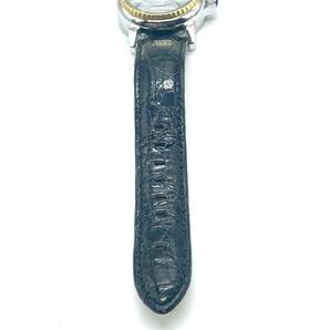 美品 稼働品 Ritmo Latino Stella D3EL20GS ブラック クォーツ 腕時計 デイト クロコダイルレザー ドームガラス ステラ リトモラティーノの画像4