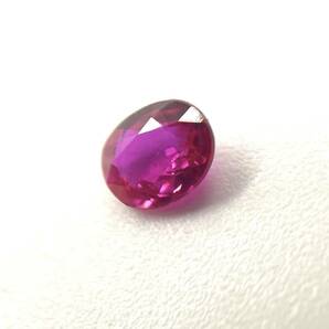 天然ルビー ルース 0.294ct ソーティング付き 約3.5×4.5×2.0mm コランダム 裸石 外し石 大粒 宝石 ジュエリー corundum ruby jewelryの画像1