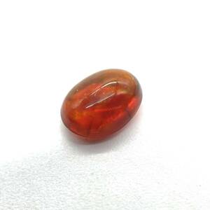 天然ファイアオパール ルース 1.135ct ソーティング付き 約6.4×8.4×4.1mm 裸石 外し石 宝石 ジュエリー 天然石 カボション オーバル