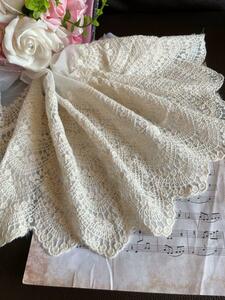 A72 ivory color Northern Europe manner chu-ru race embroidery craft lace fabric handicrafts supplies 