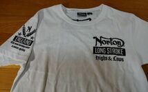 NORTON ノートン Tシャツ SIZE:L 白 送料215円～_画像4