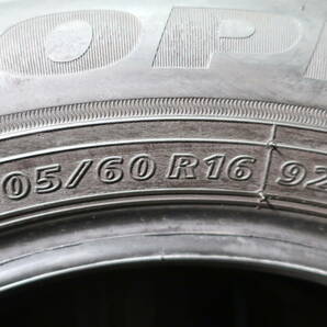 良好 2022年製 ブリヂストン NH200 205/60R16 バリ溝 4本 室内保管の画像9