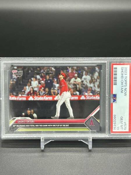 PSA10! 2023 Topps Now Shohei Ohtani 大谷翔平 579 バットフリップ35HR 鑑定済み MLB Dodgers Angels ドジャース エンゼルス WBC日本代表