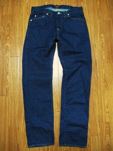 日本製 THE UNION THE OVERALLS 1st DENIM 革パッチ股リベ インディゴ デニム パンツ TO00001 W34 ザユニオン