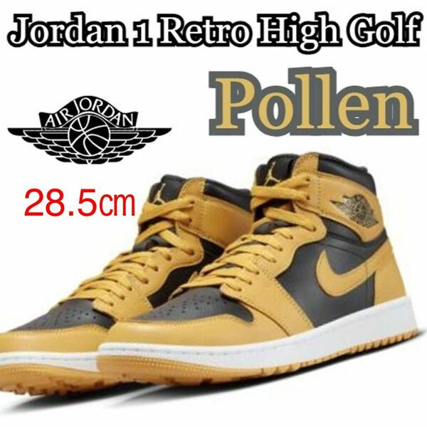 【送料無料】【新品】28.5㎝　NIKE AIR JORDAN 1 HIGH GOLF “POLLEN” ナイキ エアジョーダン 1 ハイ ゴルフ パラン 