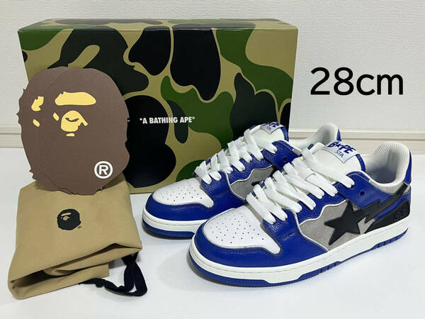 【送料無料】【新品※ラスト1点！】28cm　A BATHING APE　BAPE SK8 STA #1 M　アベイシングエイプ　ベイプ　スケートスタ　ネイビー