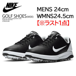 【送料無料】【新品】メンズ24cm/ウィメンズ24.5cm Nike Infinity G　インフィニティ G ゴルフシューズ (ワイド) ブラック/ホワイト 黒白