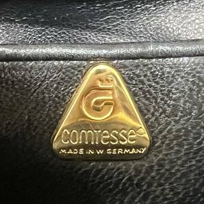 ☆希少・良品☆ COMTESSE コンテス ホースヘアー がま口 ラインストーン金具 チェーンショルダーバッグの画像9