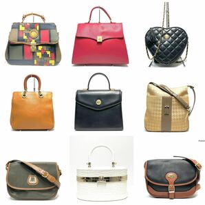 LANVIN・Double Fish・mila schon・LANCEL・DESMO・borcalini・クロコ型押し など バッグ まとめて９点の画像1